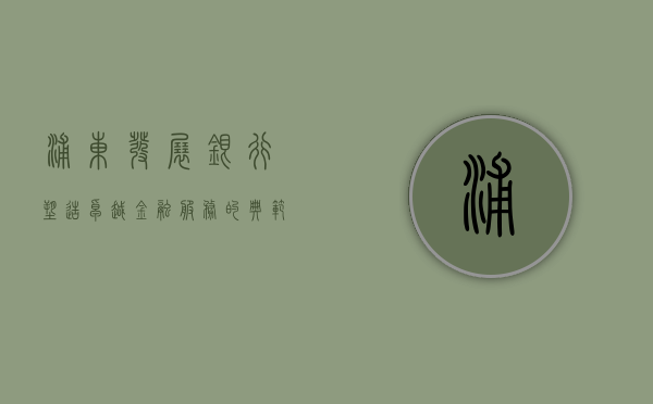 浦东发展银行，塑造卓越金融服务的典范