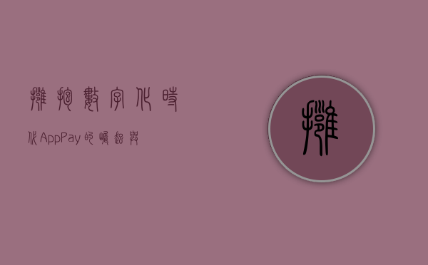 拥抱数字化时代，App Pay的崛起与未来发展