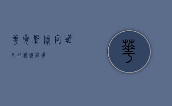 华夏保险，守护未来，传递温暖