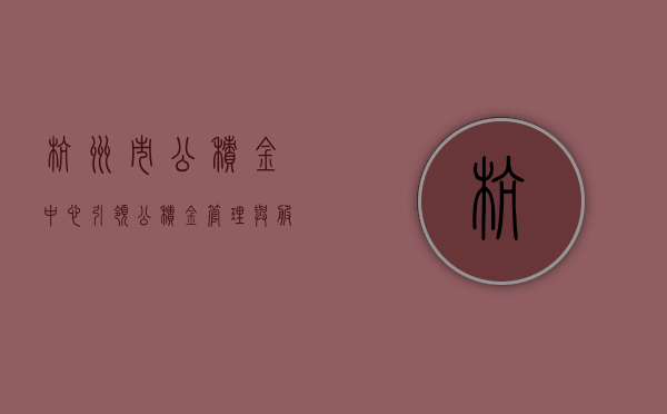 杭州市公积金中心，引领公积金管理与服务的创新标杆