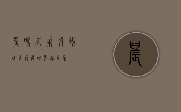 晨鸣纸业，引领纸业发展的先锋力量