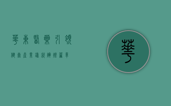 华东医药，引领健康产业，铸就辉煌篇章