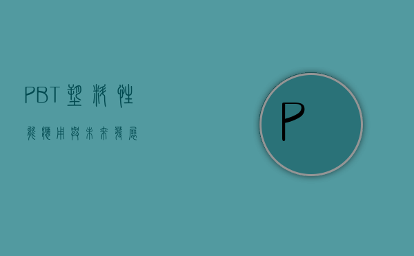 PBT塑料，性能、应用与未来发展