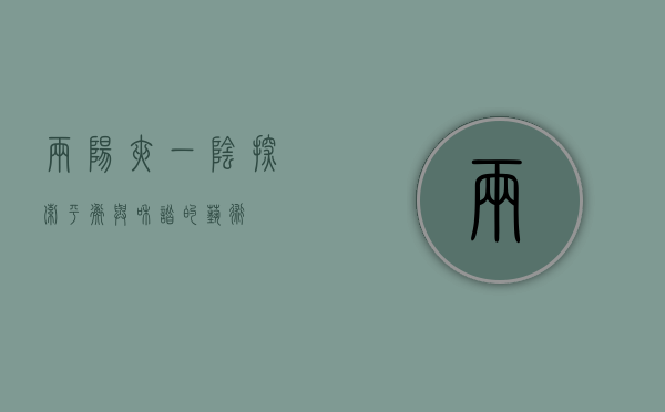 两阳夹一阴，探索平衡与和谐的艺术