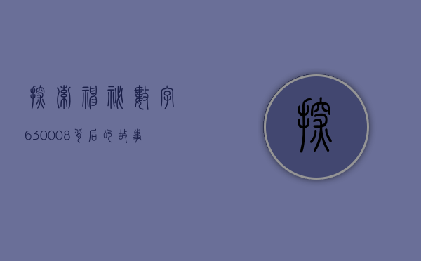 探索神秘数字630008，背后的故事与意义