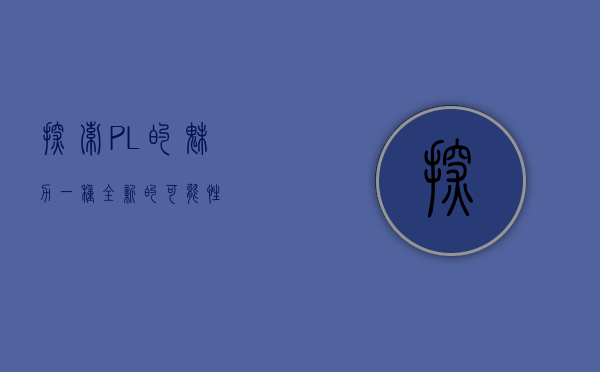 探索PL的魅力，一种全新的可能性