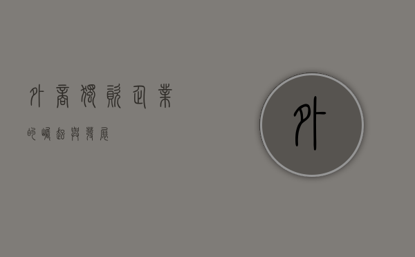 外商独资企业的崛起与发展