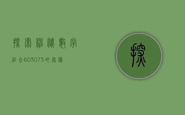 探索神秘数字组合，603073的奥秘与启示