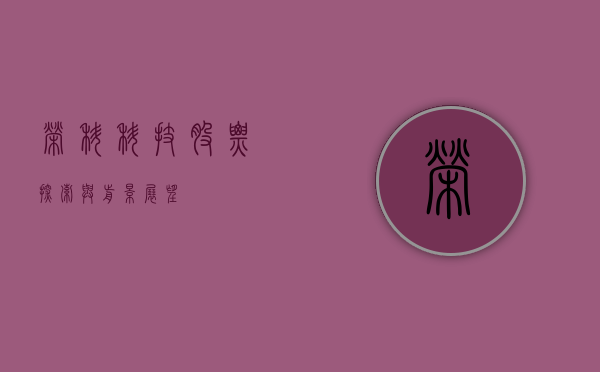 荣科科技股票，探索与前景展望