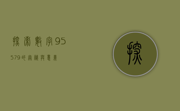 探索数字95579的奥秘与意义
