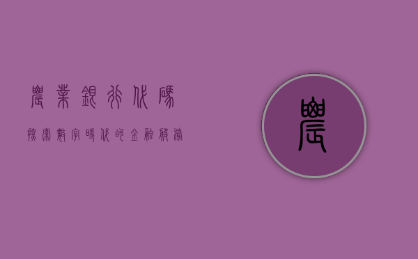 农业银行代码，探索数字时代的金融服务新模式