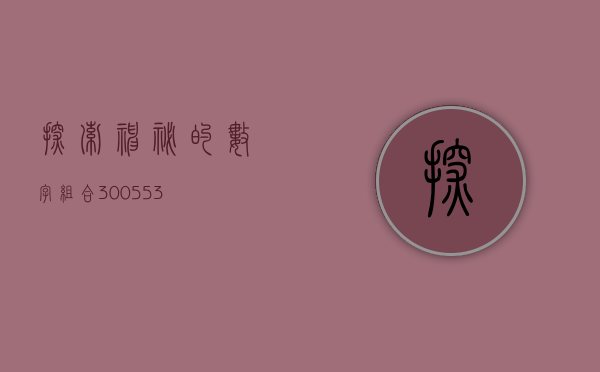 探索神秘的数字组合，300512