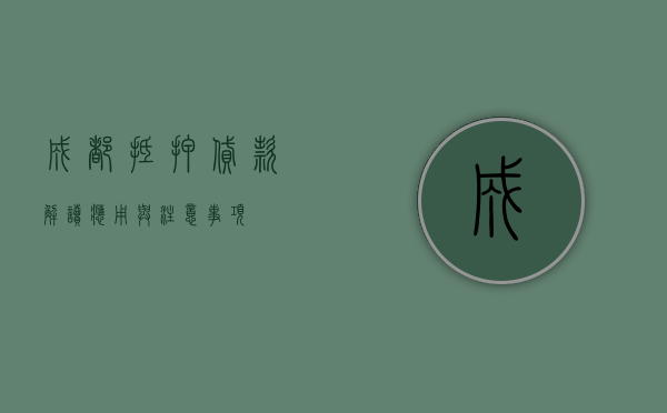 成都抵押贷款，解读、应用与注意事项