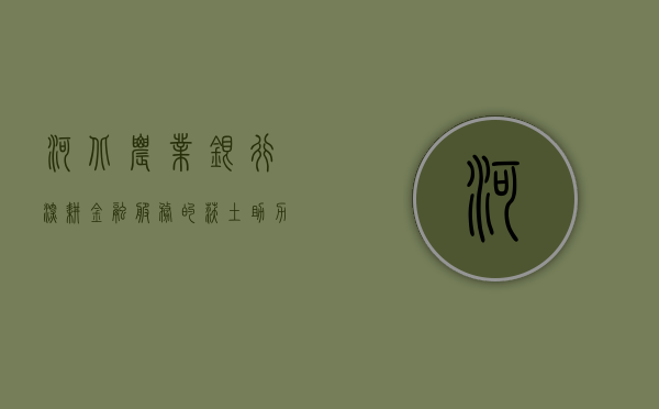 河北农业银行，深耕金融服务的沃土，助力地方经济腾飞