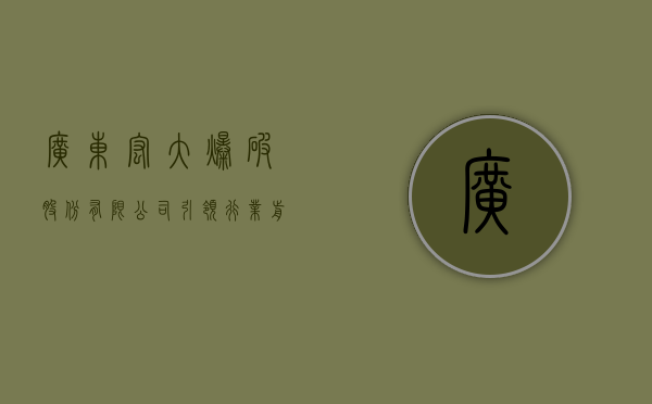 广东宏大爆破股份有限公司，引领行业前沿，铸就卓越品质