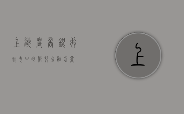 上海农商银行，城市中的乡村金融力量