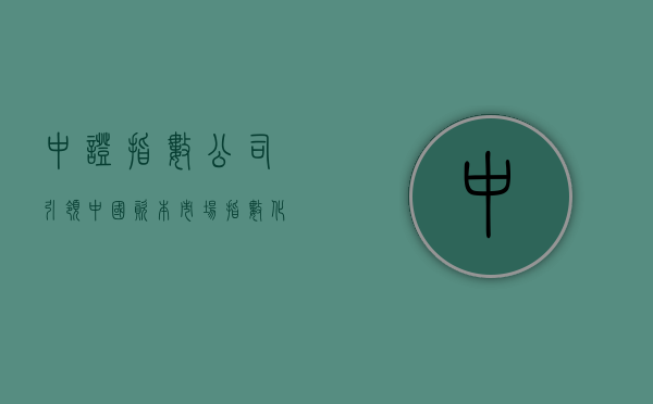 中证指数公司，引领中国资本市场指数化发展的先锋力量