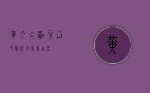 黄金大涨，背后的原因与未来展望