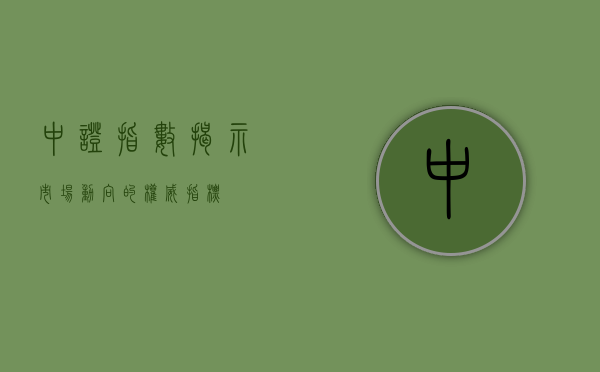 中证指数，揭示市场动向的权威指标