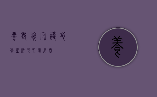 养老险,守护晚年生活的坚实后盾