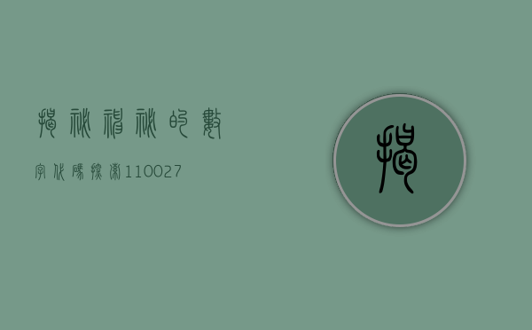 揭秘神秘的数字代码，探索110027背后的故事与意义