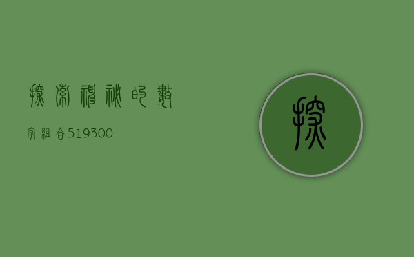 探索神秘的数字组合，519300