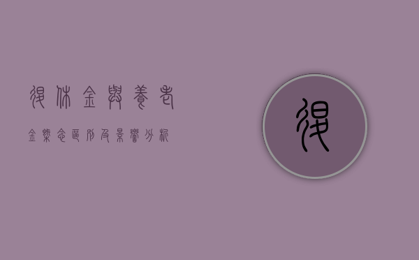 退休金与养老金，概念、区别及影响分析
