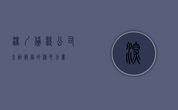 深圳贷款公司，金融服务的核心力量