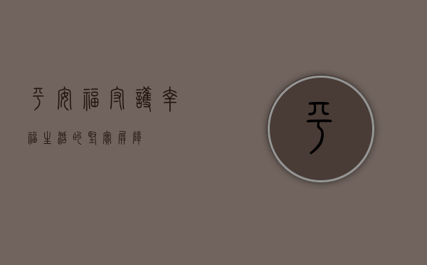 平安福，守护幸福生活的坚实屏障