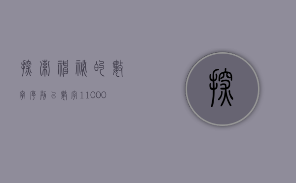探索神秘的数字序列—以数字110002为线索