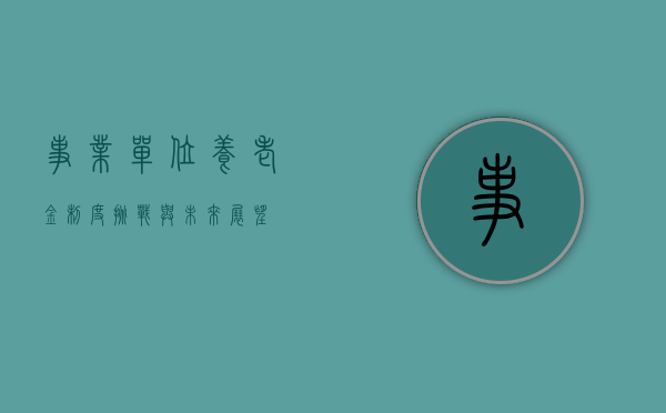 事业单位养老金，制度、挑战与未来展望