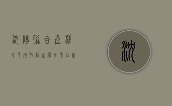 沈阳联合产权交易所，推动产权交易创新发展的先锋力量