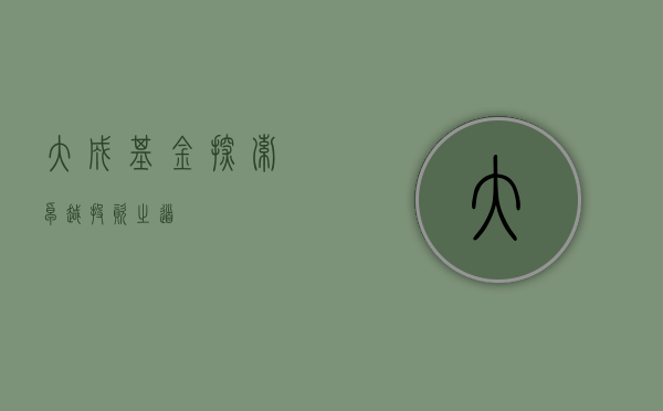 大成基金，探索卓越投资之道
