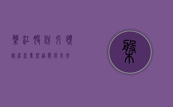 盘江股份，引领煤炭产业，塑造能源未来
