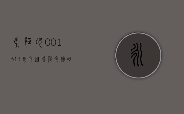 永恒的001314，爱的密码与命运的交织