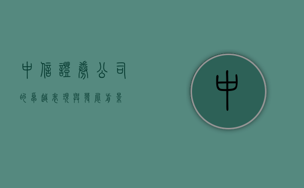 中信证券公司的卓越表现与发展前景