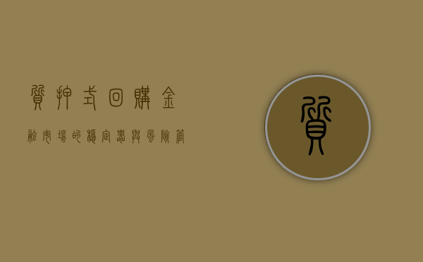 质押式回购，金融市场的稳定器与资金流动的关键