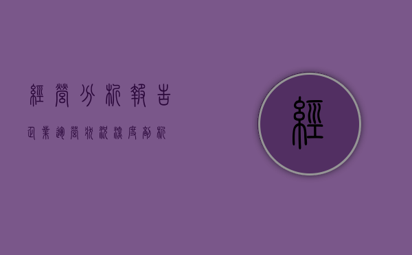 经营分析报告，企业运营状况深度剖析