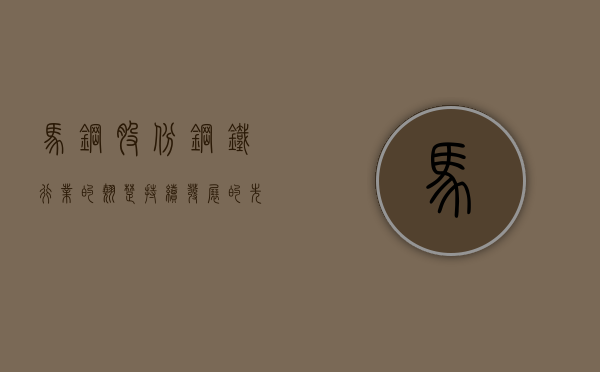 马钢股份，钢铁行业的翘楚，持续发展的先锋