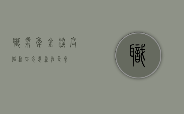 职业年金深度解析，概念、意义与影响