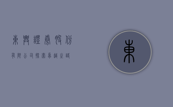 东兴证券股份有限公司，探索卓越之路