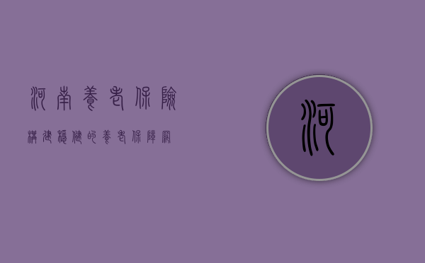河南养老保险，构建稳健的养老保障网