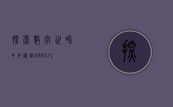探索数字世界中的秘密，688288