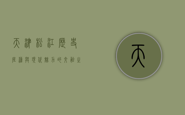 天津松江，历史底蕴与现代魅力的交融之地