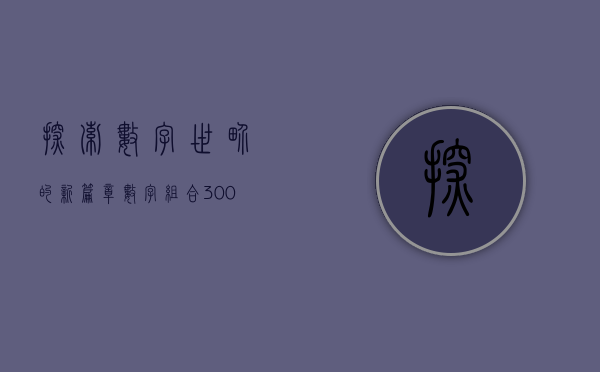 探索数字世界的新篇章，数字组合300123的意义与启示