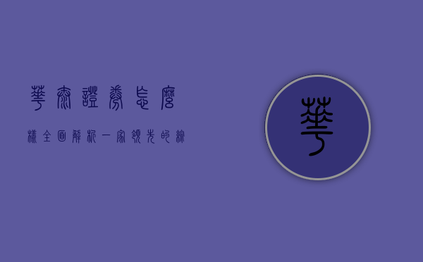 华泰证券怎么样，全面解析一家领先的综合性金融服务企业