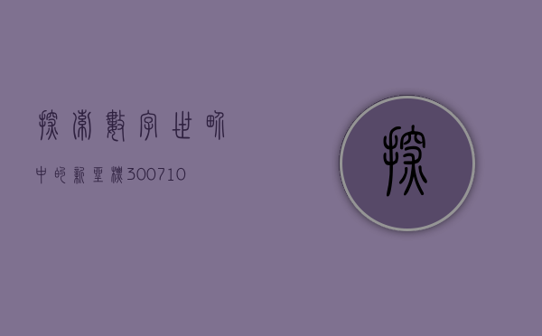 探索数字世界中的新坐标—300105
