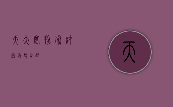 天天富，探索财富增长之路