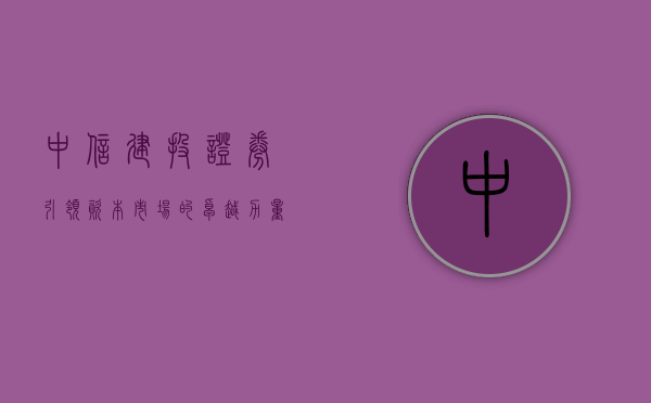 中信建投证券，引领资本市场的卓越力量