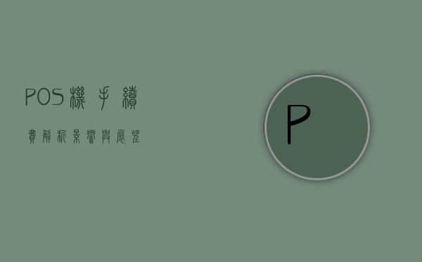 POS机手续费，解析、影响与展望